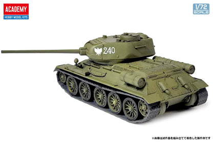 Academy 1/72 Modelo Plástico T-34-85 do Exército Soviético - Tanque Médio