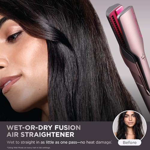 Shark FlexFusion Secador e Alisador com Escova e Modeladores HD642S Rosa Cósmico