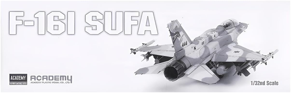 Academy F-16I SUFA 1/32 Model Kit - Detalhes Precisos e Decais Extensos