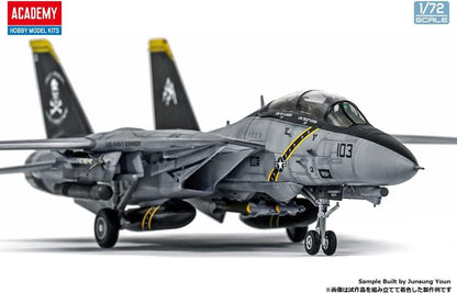 Academy F-14B Tomcat VF-103 Jolly Rogers 1/72 Modelo Plástico Detalhado