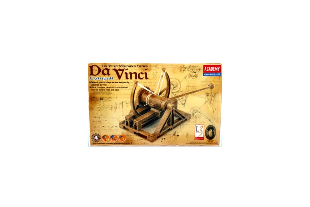 Academy Catapulta de Da Vinci (Sem Pintura) - Kit Educacional Histórico