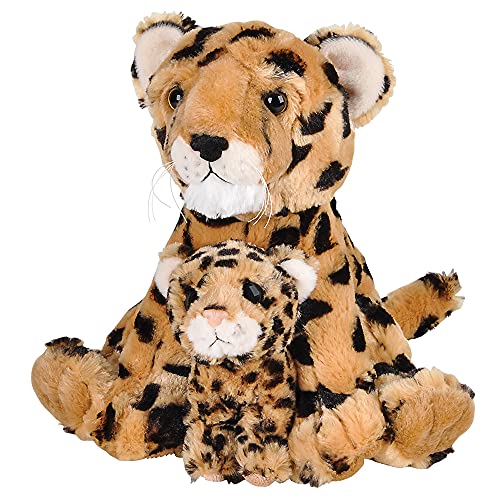 Rhode Island Novelty 11" e 5" Cheeta com Filhote - Pelúcia Mamãe e Bebê