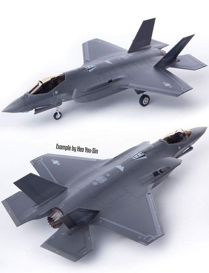 Academy F-35A Seven Nation AF 1/72 Modelo Detalhado com Instruções