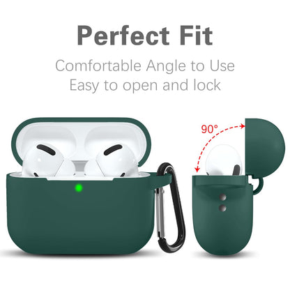 Lerobo Capa com Alça para AirPods Pro 2 (Verde Escuro)