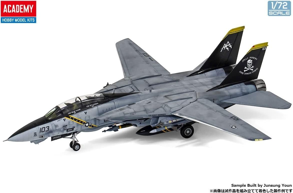 Academy F-14B Tomcat VF-103 Jolly Rogers 1/72 Modelo Plástico Detalhado