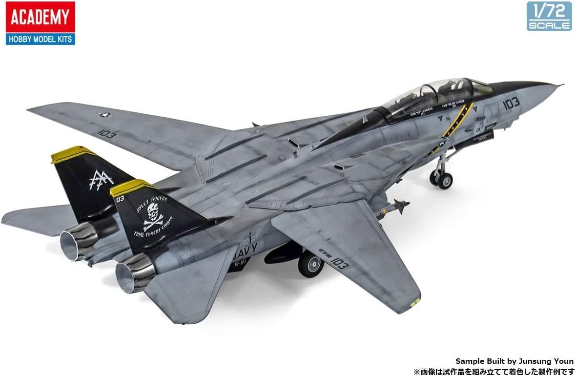 Academy F-14B Tomcat VF-103 Jolly Rogers 1/72 Modelo Plástico Detalhado