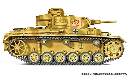 Academy 1/35 Panzer III AUSF.J North Africa - Kit de Montagem de Tanque