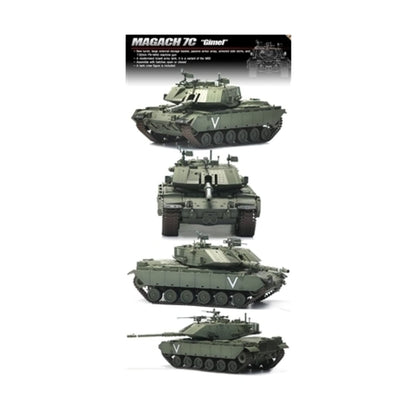 Academy 1/35 IDF Magach 7C Gimel - Kit de Montagem de Veículo Militar