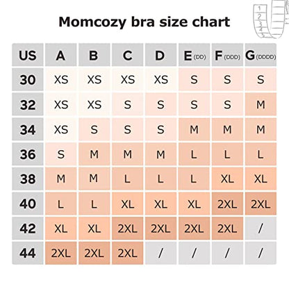 Momcozy Sutiã de Extração e Amamentação Cinza XXG Conforto e Praticidade