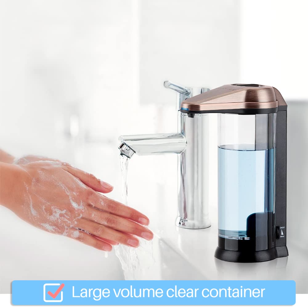 Secura Dispensador Automático de Sabão Líquido 17oz com Controle de Volume (Cobre Antigo)