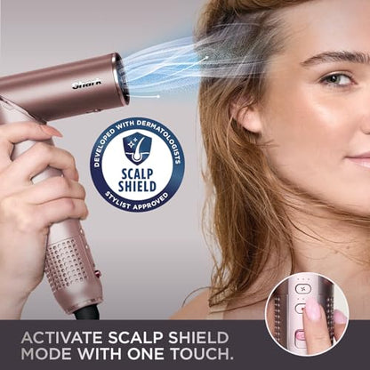 Shark FlexFusion Secador e Alisador com Escova e Modeladores HD642S Rosa Cósmico