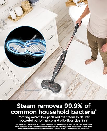 Shark Mop a Vapor S7201 Steam & Scrub com Steam Blaster LED Preto 1120W 350ml