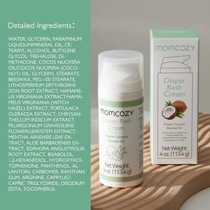 Momcozy Creme para Assadura de Bebê 4 Oz Hipoalergênico Natural