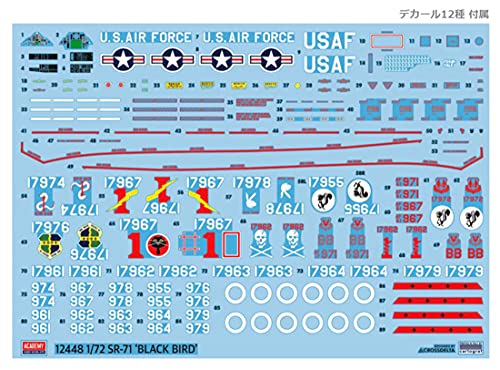 Academy 12448 SR-71 Blackbird Recon Surveillance 1/72