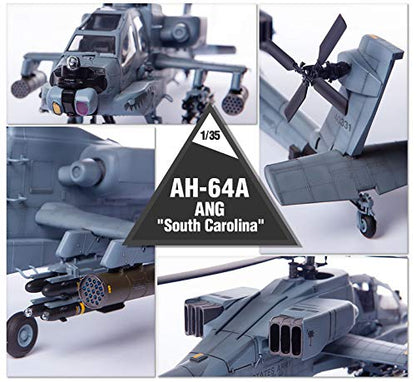 Academy 1/35 US Army AH-64A Apache South Carolina ANG - Modelo Plástico