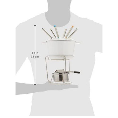 Cuisinart Conjunto de Fondue de Ferro Fundido 13 Peças (Branco)