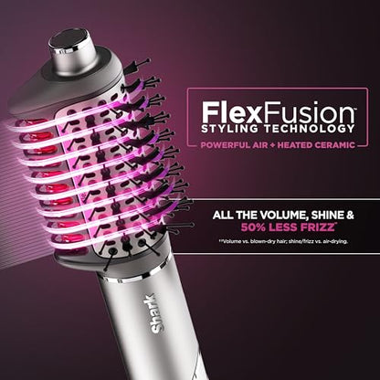 Shark Secador FlexFusion com Escova Difusor e Modelador Auto-Wrap 1500W Metallic Mist