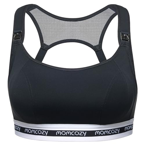 Momcozy Sutiã de Amamentação Esportivo para Gravidez FB011, Sem Fio