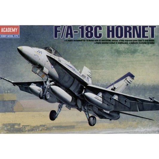 Academy 1/72 McDonnell Douglas F/A-18C Hornet Modelo Plástico Detalhado