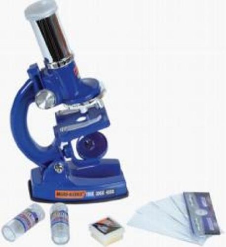 Rhode Island Novelty Microscope 100X-200X-450X - Completo com 23 Peças