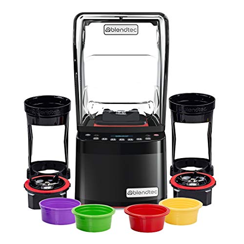 Blendtec Commercial Stealth 895 Blender com Micronizers e Anéis Adaptadores