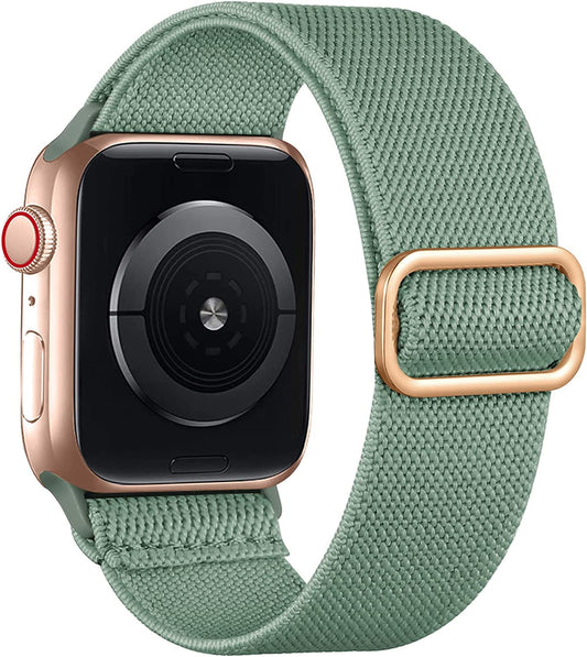 Lerobo Pulseira Nylon 38-49mm Compatível Apple Watch (Verde Pinheiro)