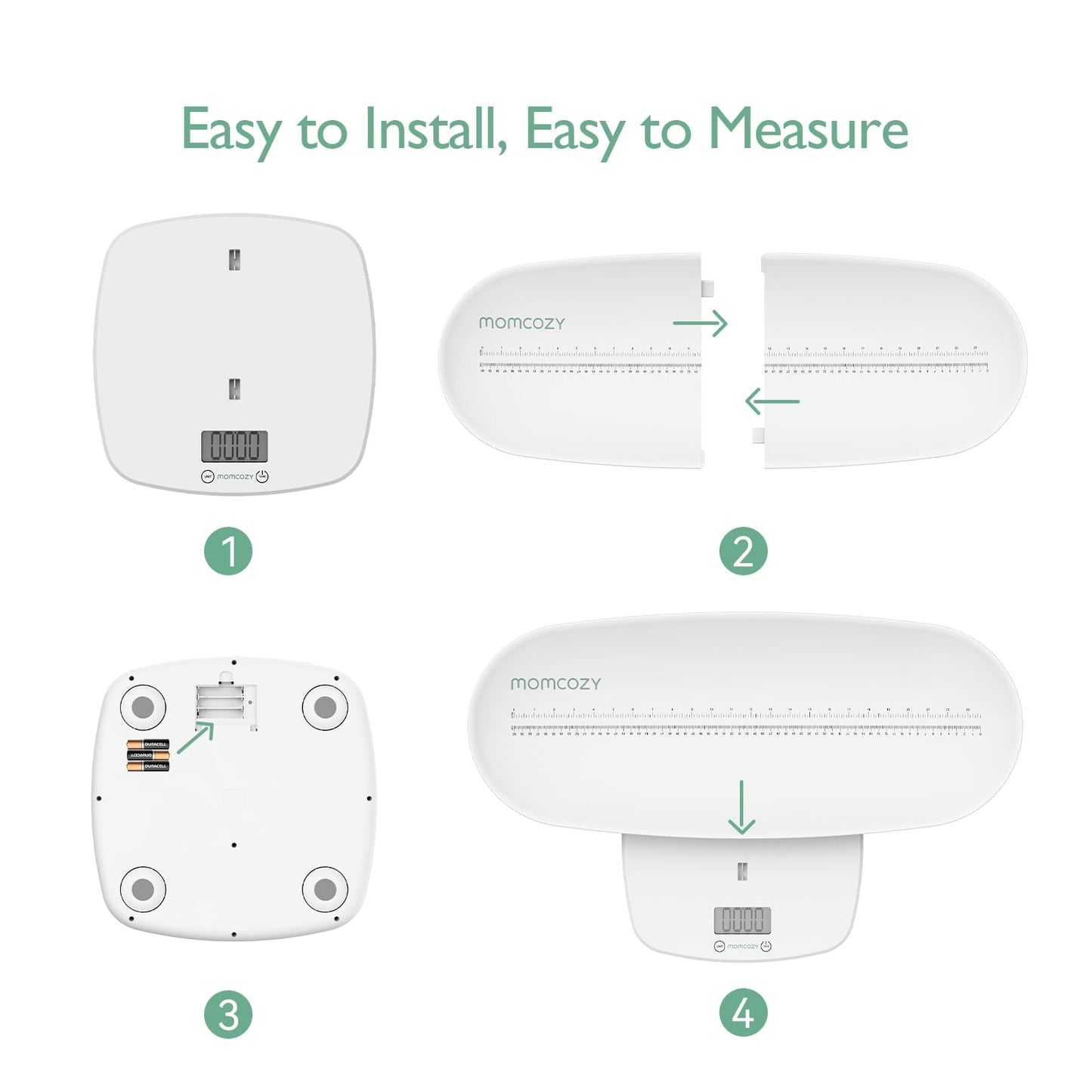 Momcozy Balança Digital para Bebês, Crianças, Animais e Adultos, 330lb/150kg