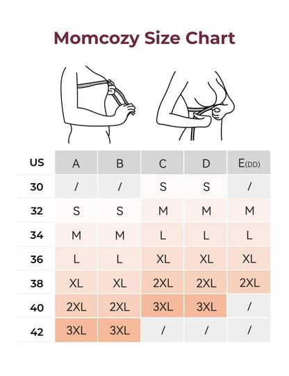 Momcozy Sutiã de Amamentação Sem Costura Ultra Conforto Tamanho 3XG Maple Sugar