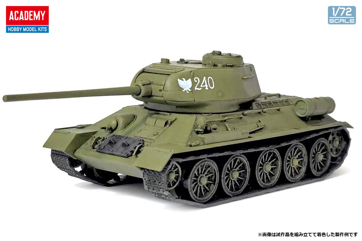 Academy 1/72 Modelo Plástico T-34-85 do Exército Soviético - Tanque Médio