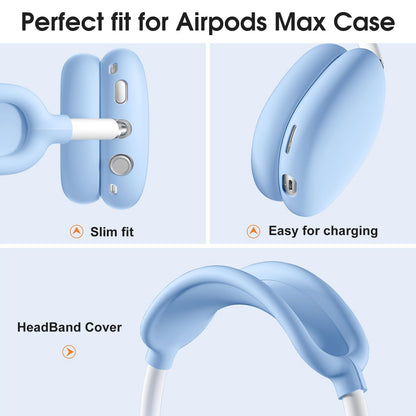 Lerobo Capa Silicone para AirPods Max com Proteção 360° (Lilás)