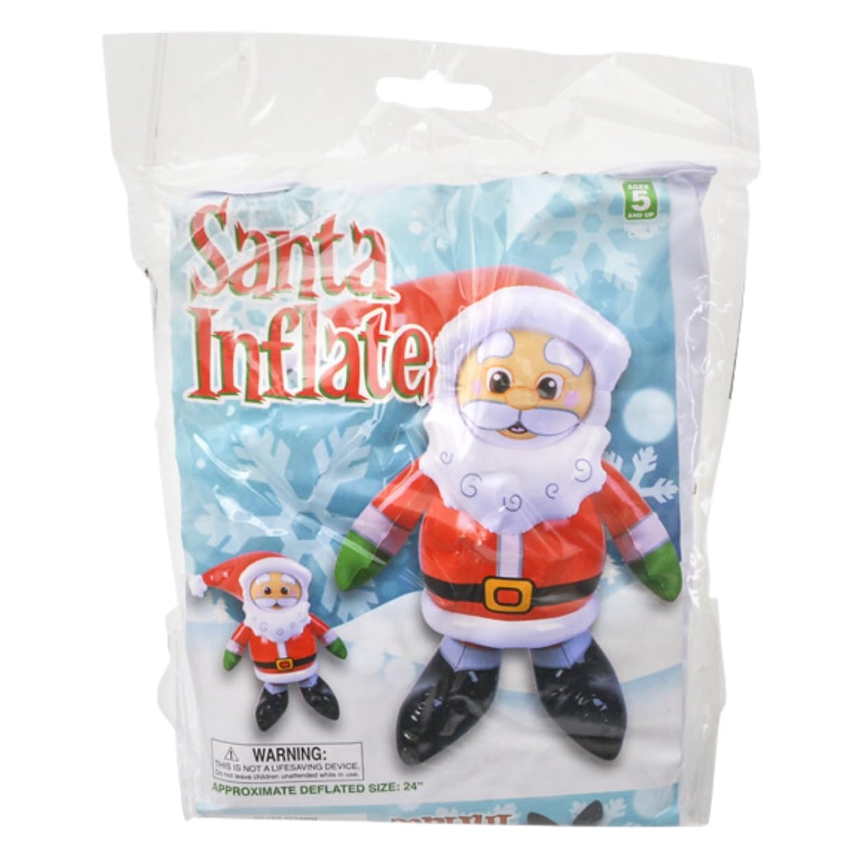 Rhode Island Novelty 24" Santa Claus Inflável – Ideal para Festas de Natal