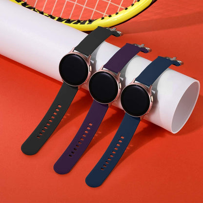 Lerobo 3 Pulseiras de Silicone 20mm para Samsung Galaxy Watch G (Azul Marinho/Preta/roxo)