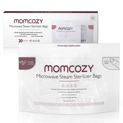 Momcozy Sacos Esterilizadores para Micro-ondas Reutilizáveis 20 un