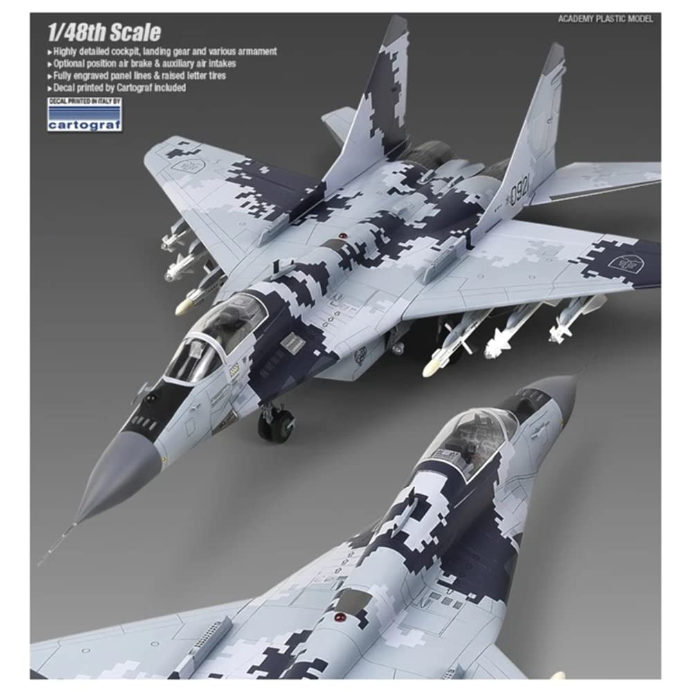 Academy ACA12227 Kit Modelo 1:48 Mikoyan MiG-29AS Força Aérea Eslovaca