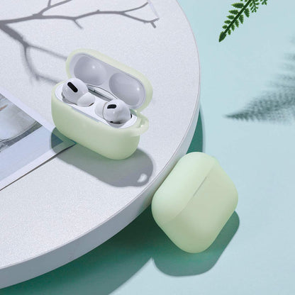 Lerobo Capa Silicone p/ AirPods Pro c/ Mosquetão (Verde Noturno)