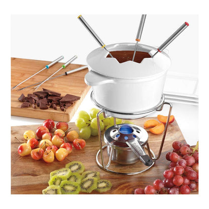 Cuisinart Conjunto de Fondue de Ferro Fundido 13 Peças (Branco)