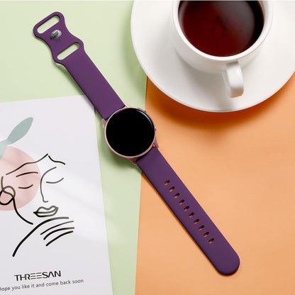 Lerobo Pulseira de Silicone 20mm Compatível com Samsung Galaxy Watch (Roxo)