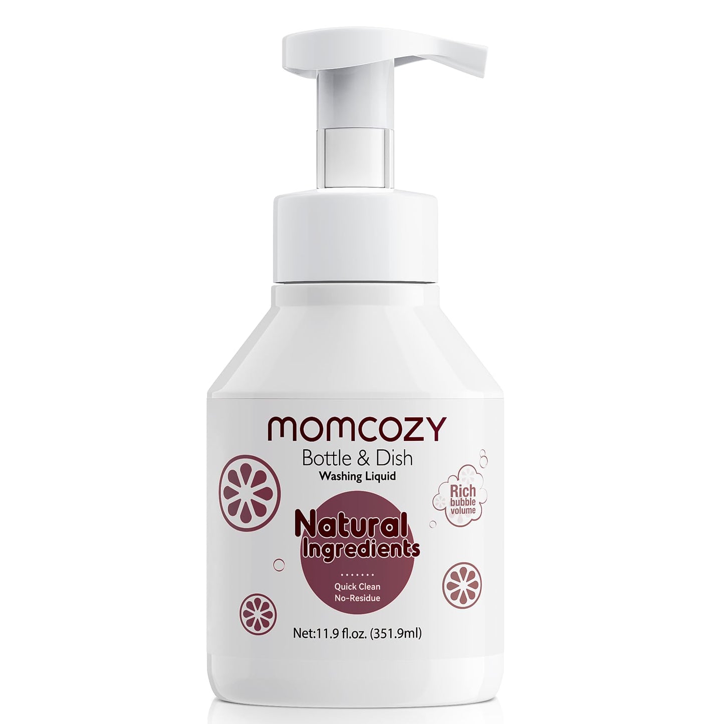 Líquido de Limpeza Momcozy para Escova de Mamadeiras 11,9oz - Branco