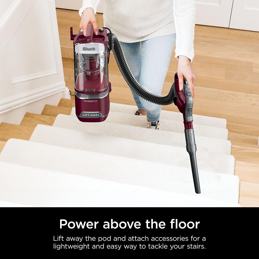 Shark DETECT Lift-Away Aspirador Vertical HEPA 960W Fio Antiodor Para Pisos e Carpetes 120V