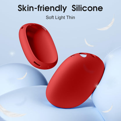 Lerobo Capa Protetora de Silicone para AirPods Max com Acessórios (Crimson)