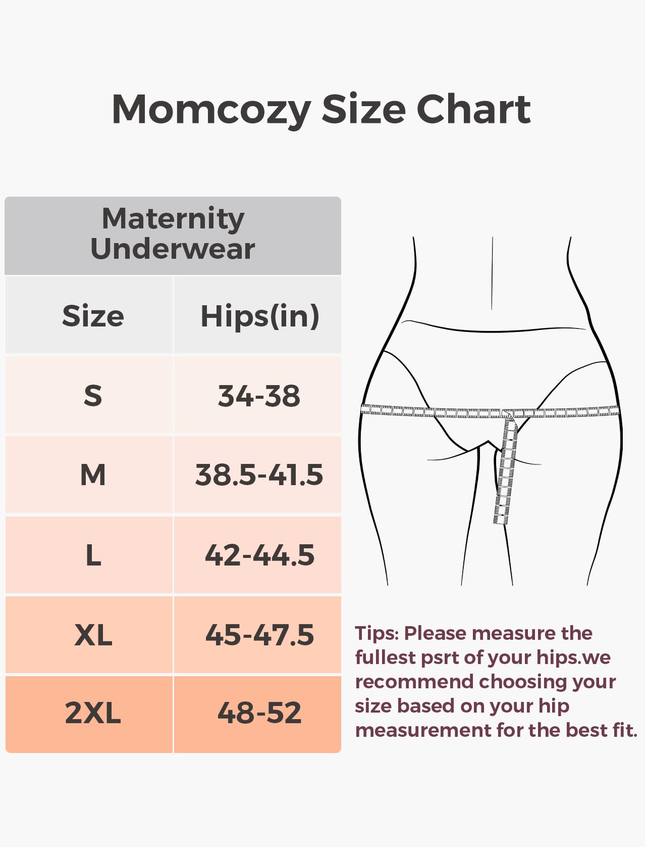 Momcozy Calcinha Maternidade Sem Costura, Pós-Parto, Kit 4 Cores, XXG