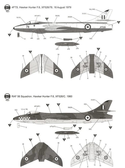 Academy 12312 Kit Modelo 1:48 Hawker Hunter F.6/FGA.9 RAF & Export