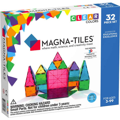 Magna-Tiles Clear Colors Translúcidos para Mesa de Luz