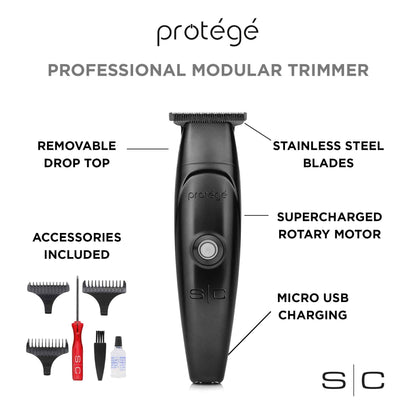 Máquina e Trimmer Stylecraft Protégé Sem Fio, Preto, 0,45 kg