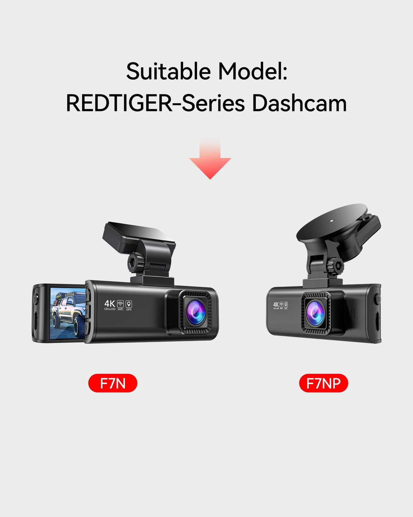 REDTIGER Câmera Traseira 1080P para F7N/F7NP/F7NS, Grande Angular