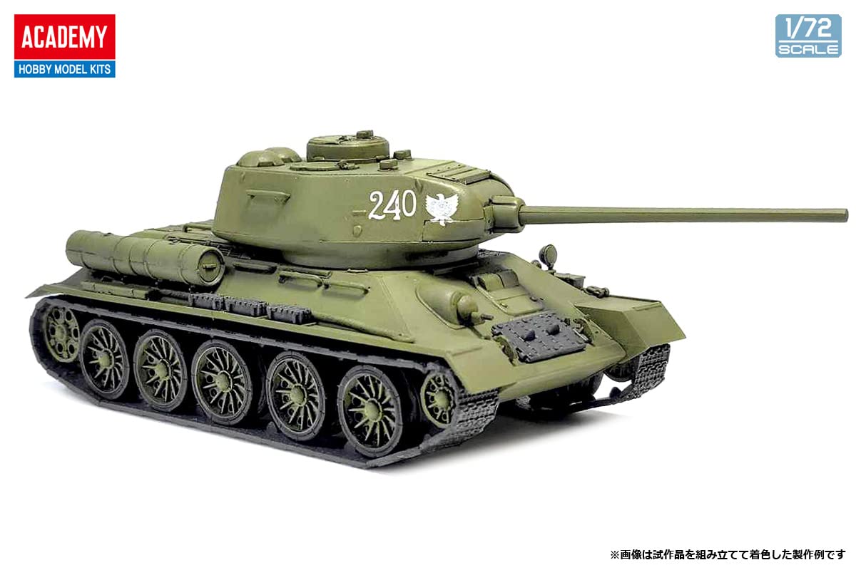 Academy 1/72 Modelo Plástico T-34-85 do Exército Soviético - Tanque Médio