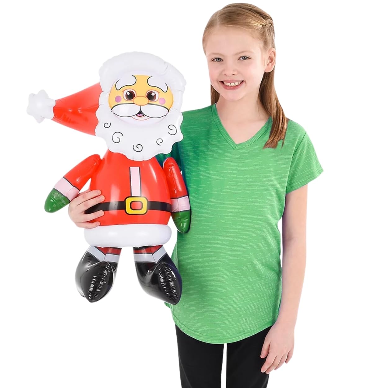 Rhode Island Novelty 24" Santa Claus Inflável – Ideal para Festas de Natal