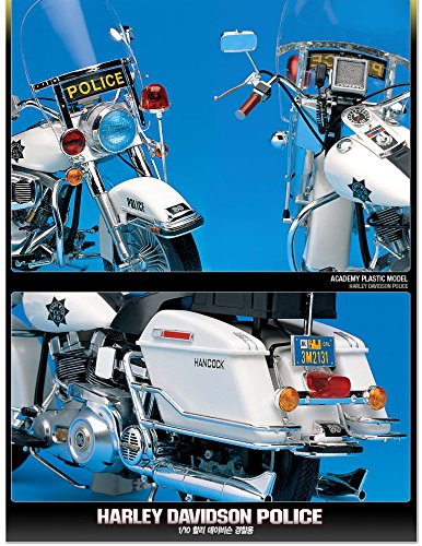 ACADEMY Kit de Modelo 1/10 Harley Davidson Police #MA002 para Crianças