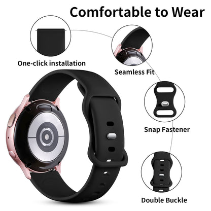 Lerobo Pulseira Compatível com Samsung Galaxy Watch 7/6/5/4 (Preto)