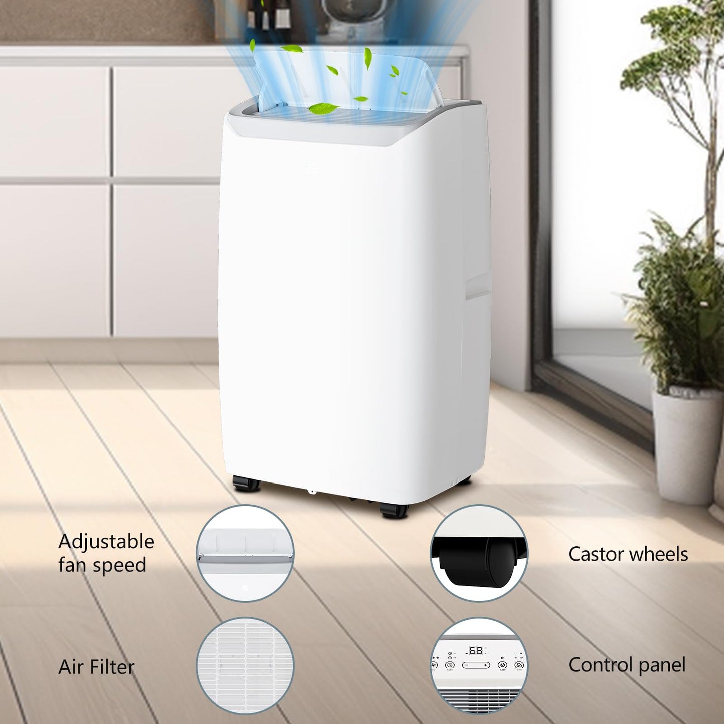 Takywep Ar-Condicionado Portátil 12.000 BTU, 110V, Branco